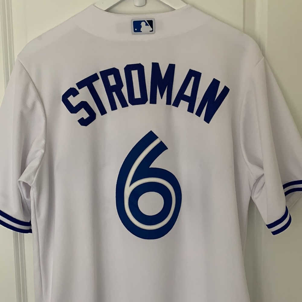 Marcus Stroman Blue Jays Majestic Coolbase Jersey